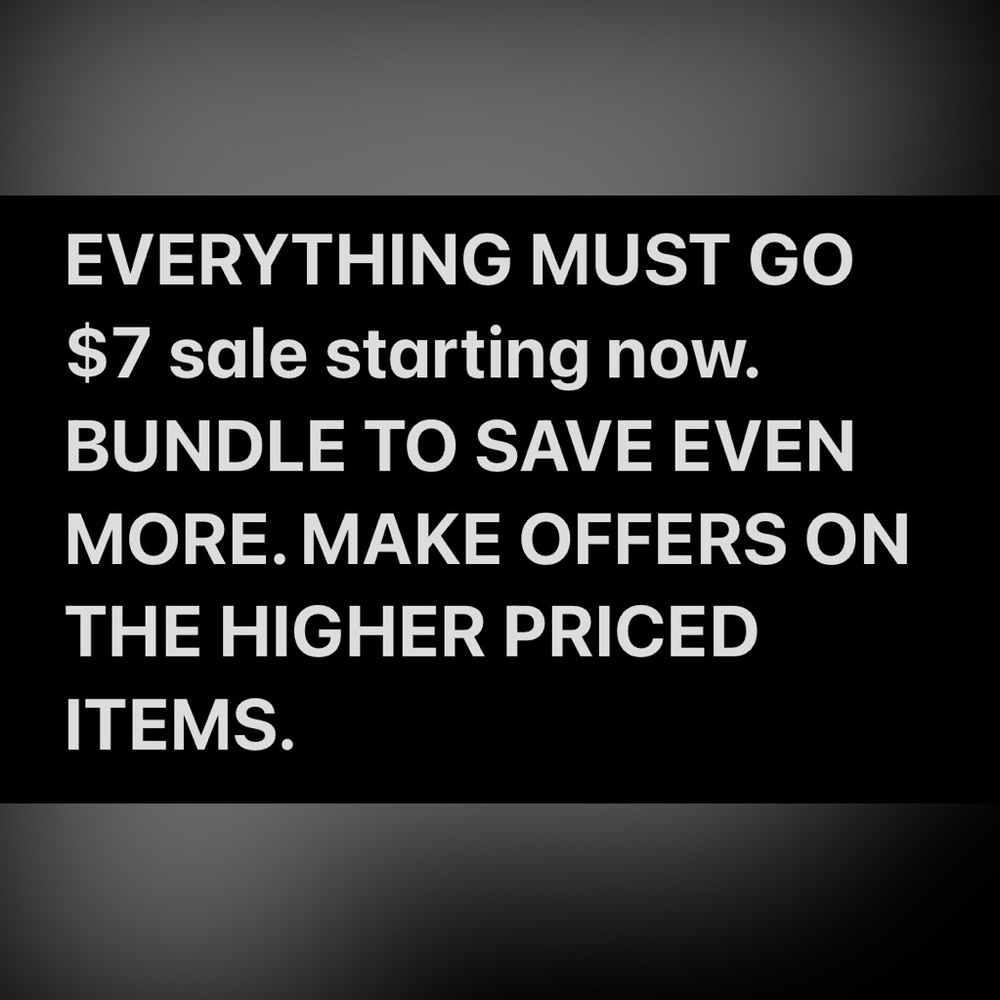 EVERYTHING MUST GO
